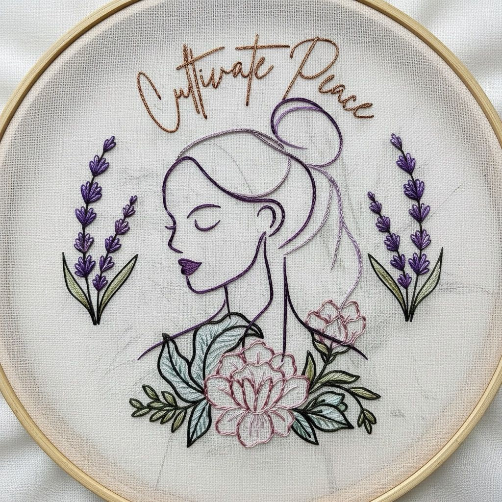 Cultivate Peace Embroidery Kit