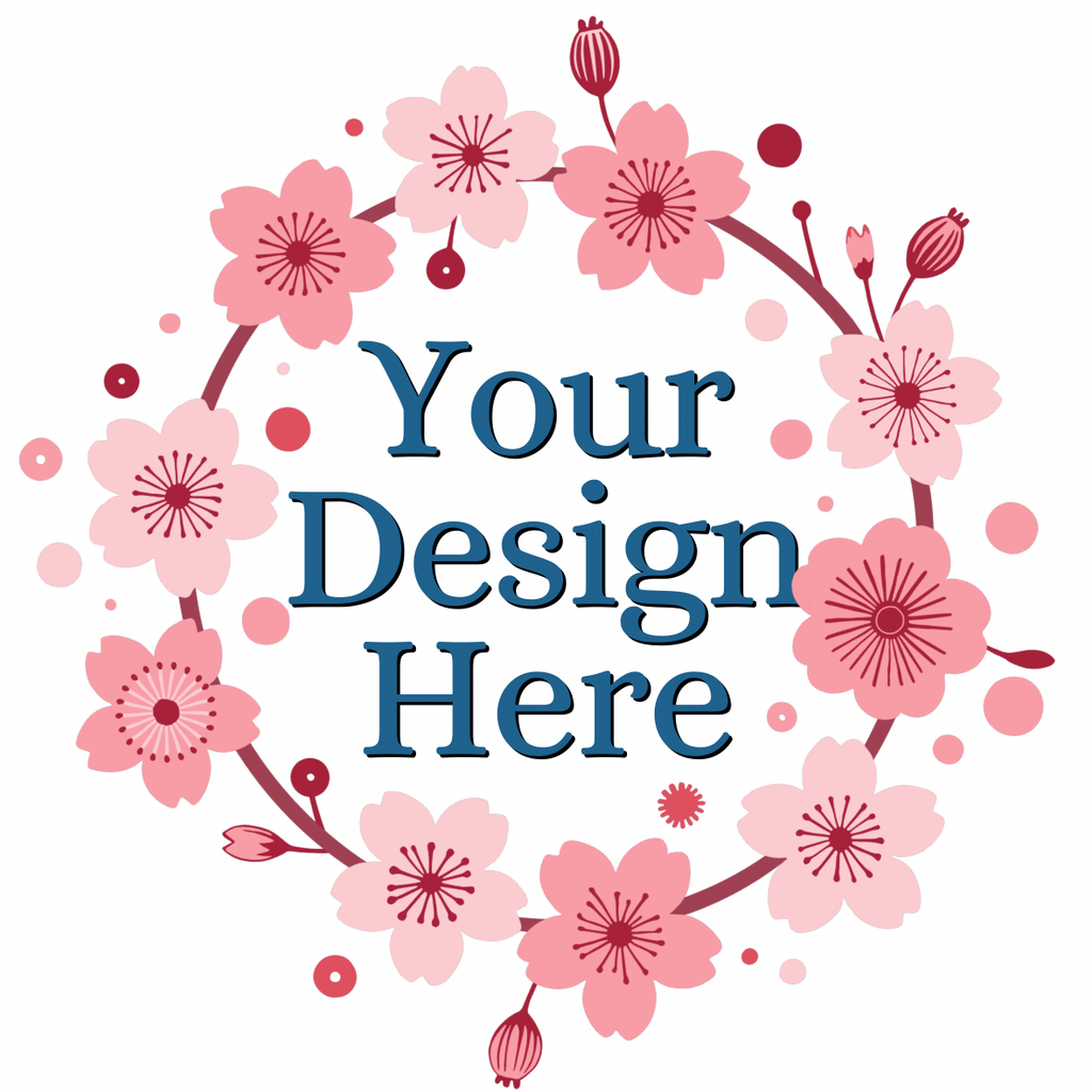 Custom embroidery pattern stick and stitch kit