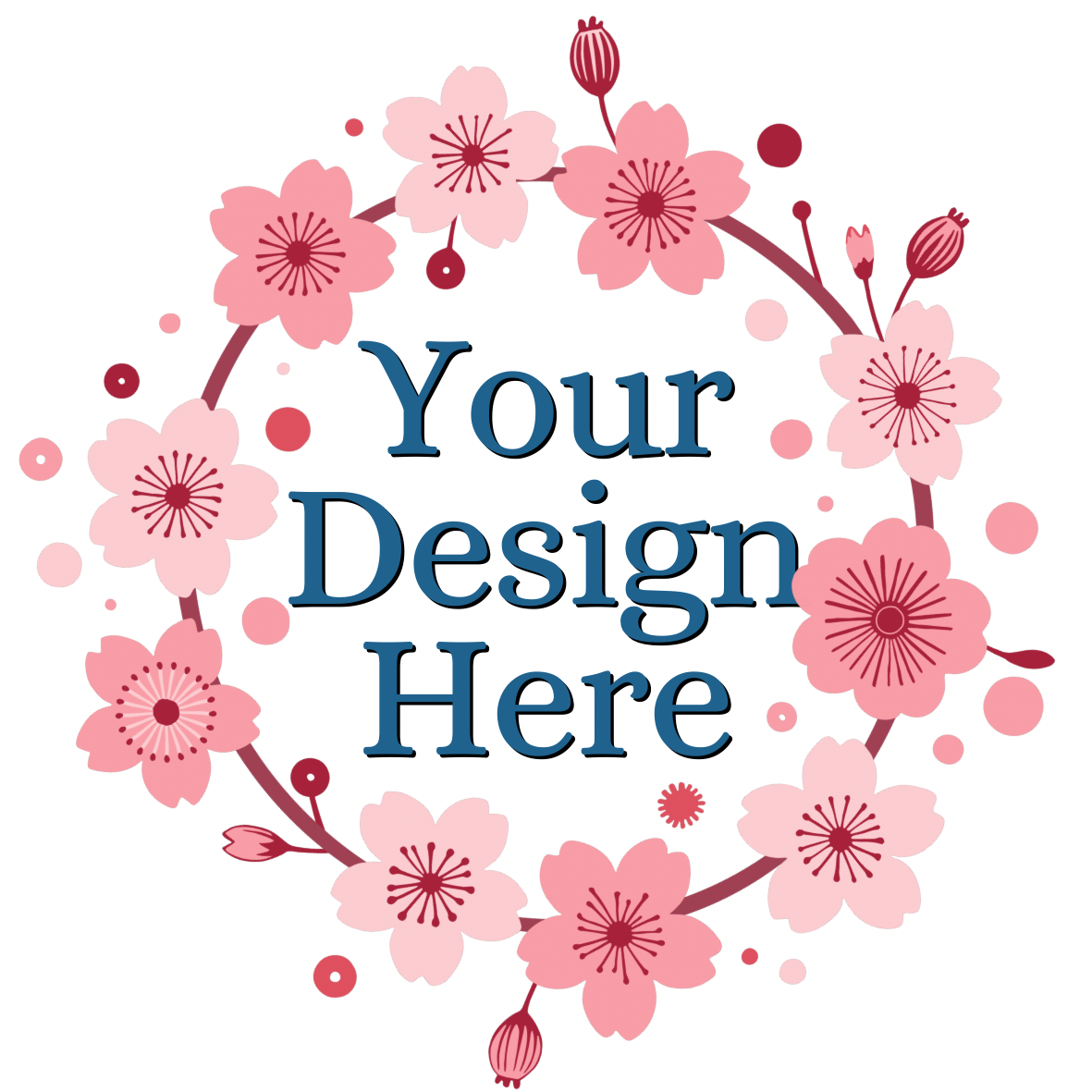 Custom embroidery pattern stick and stitch kit