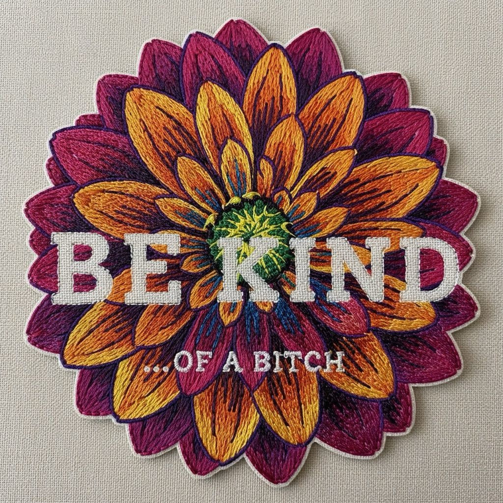 8” Be Kind… pattern - stamped fabric only
